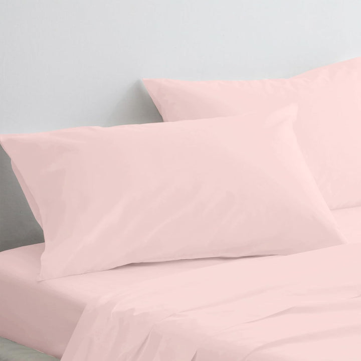 Pizuna Luxuriöser Soft-Satin 2er Pack Kissenbezug 40 x 80 cm Helles Rosa, 800 Fadenzahl Baumwolle Qu