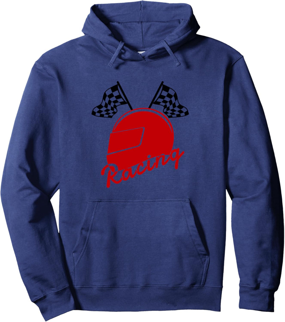 Rennwagen Flaggen Lustiges Rennläufer Geschenk T Shirt Pullover Hoodie