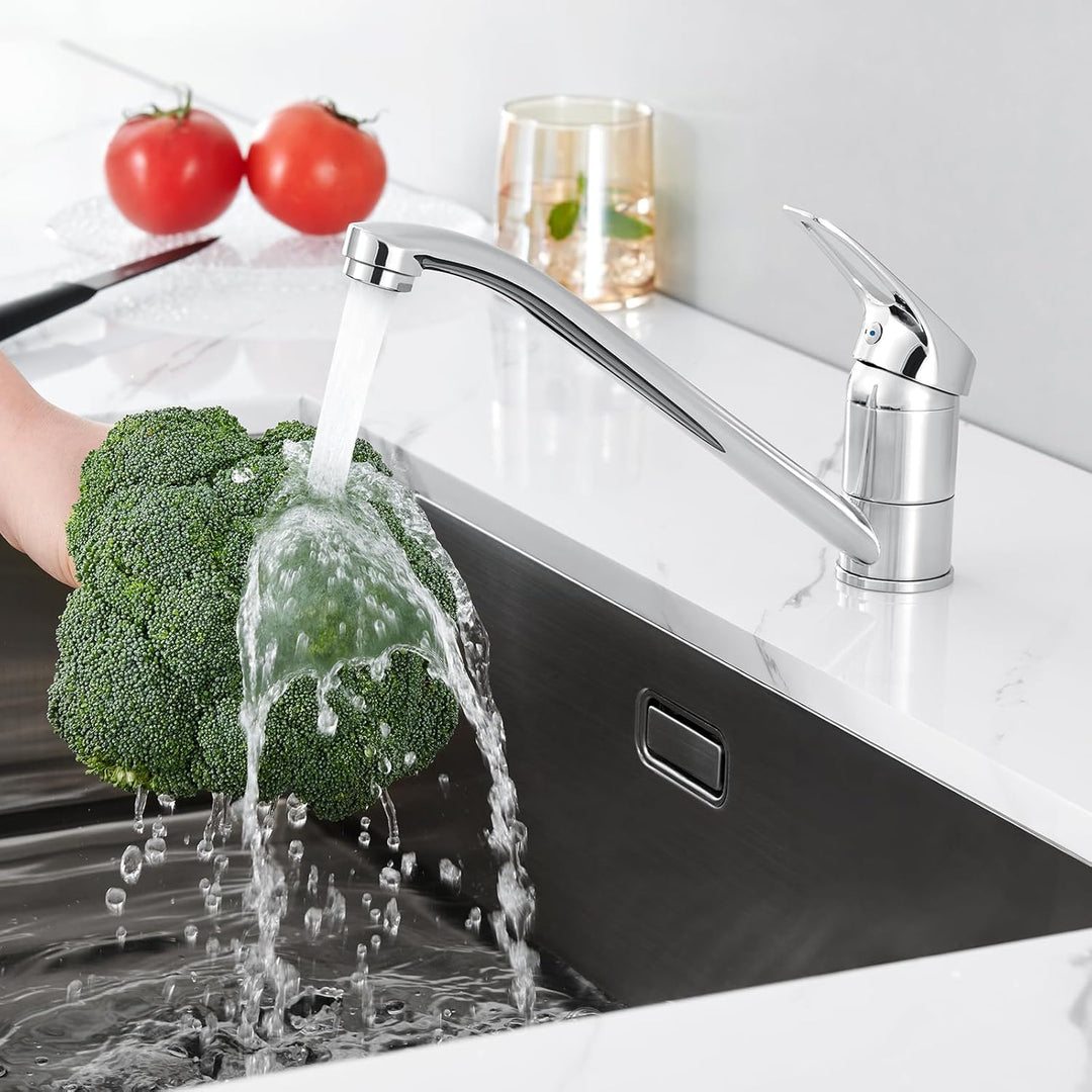 CECIPA Wasserhahn Küche Hochdruck Edelstahl, Küchenarmatur Einhebelmischer, armatur küche 360° Drehb