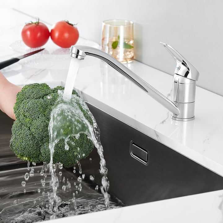 CECIPA Wasserhahn Küche Hochdruck Edelstahl, Küchenarmatur Einhebelmischer, armatur küche 360° Drehb