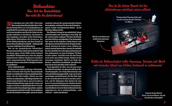 Der offizielle Escape-Adventskalender zum Original Krimidinner®: O du Tödliche – Weihnachten bei den