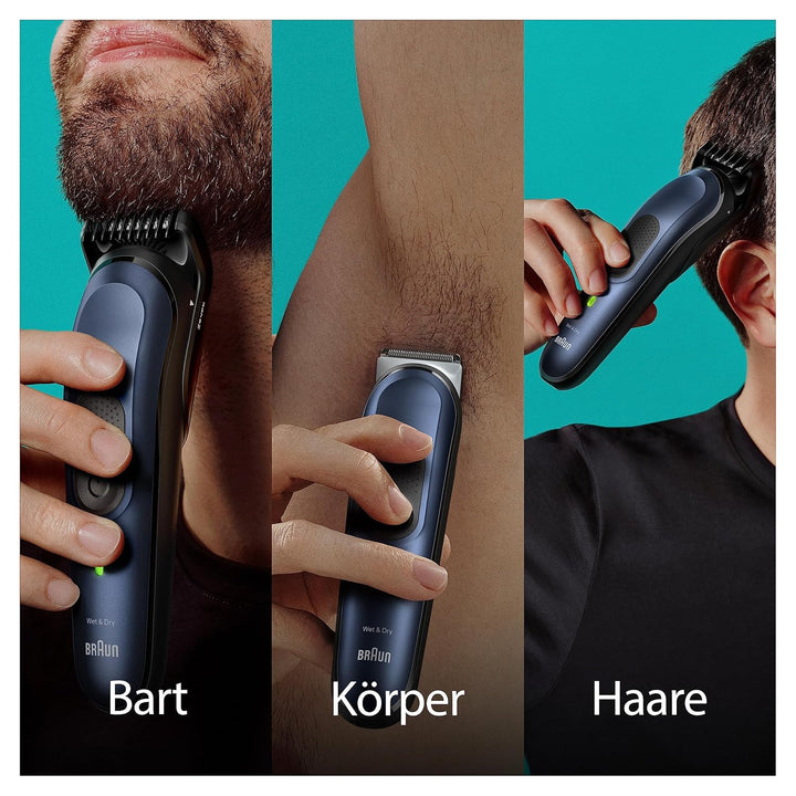 Braun All-In-One Bartpflege Bodygroomer Set, 10-in-1 Barttrimmer, Trimmer/Haarschneider Herren, Haar