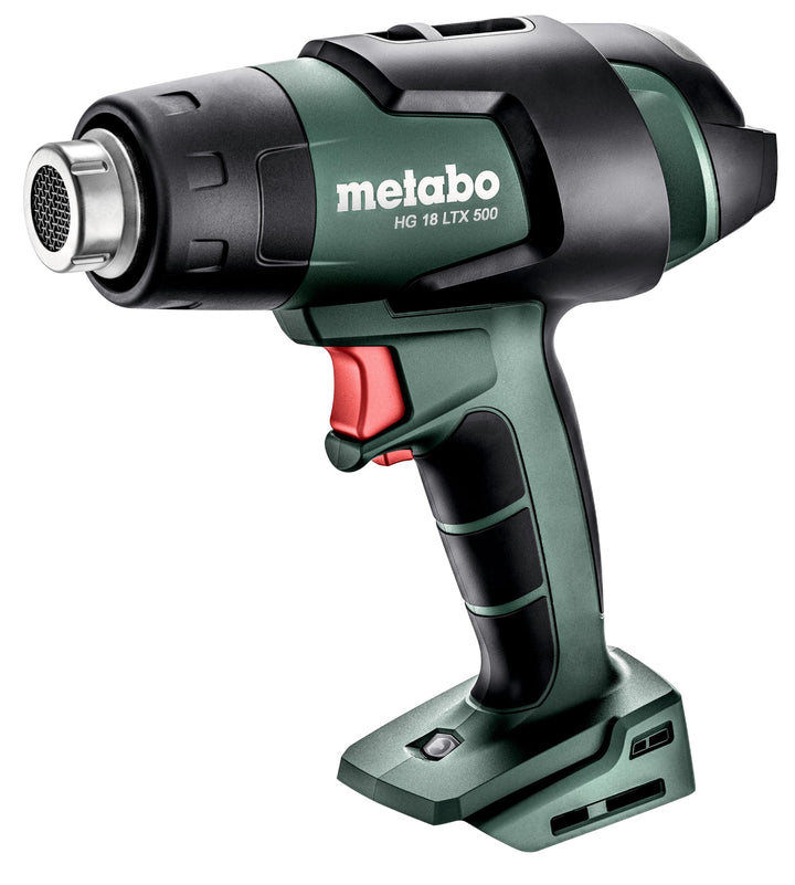 Metabo Akku-Heissluftgebläse HG 18 LTX 500 – 610502840 – 18 V – Leichtes Heissluftgebläse für leistu