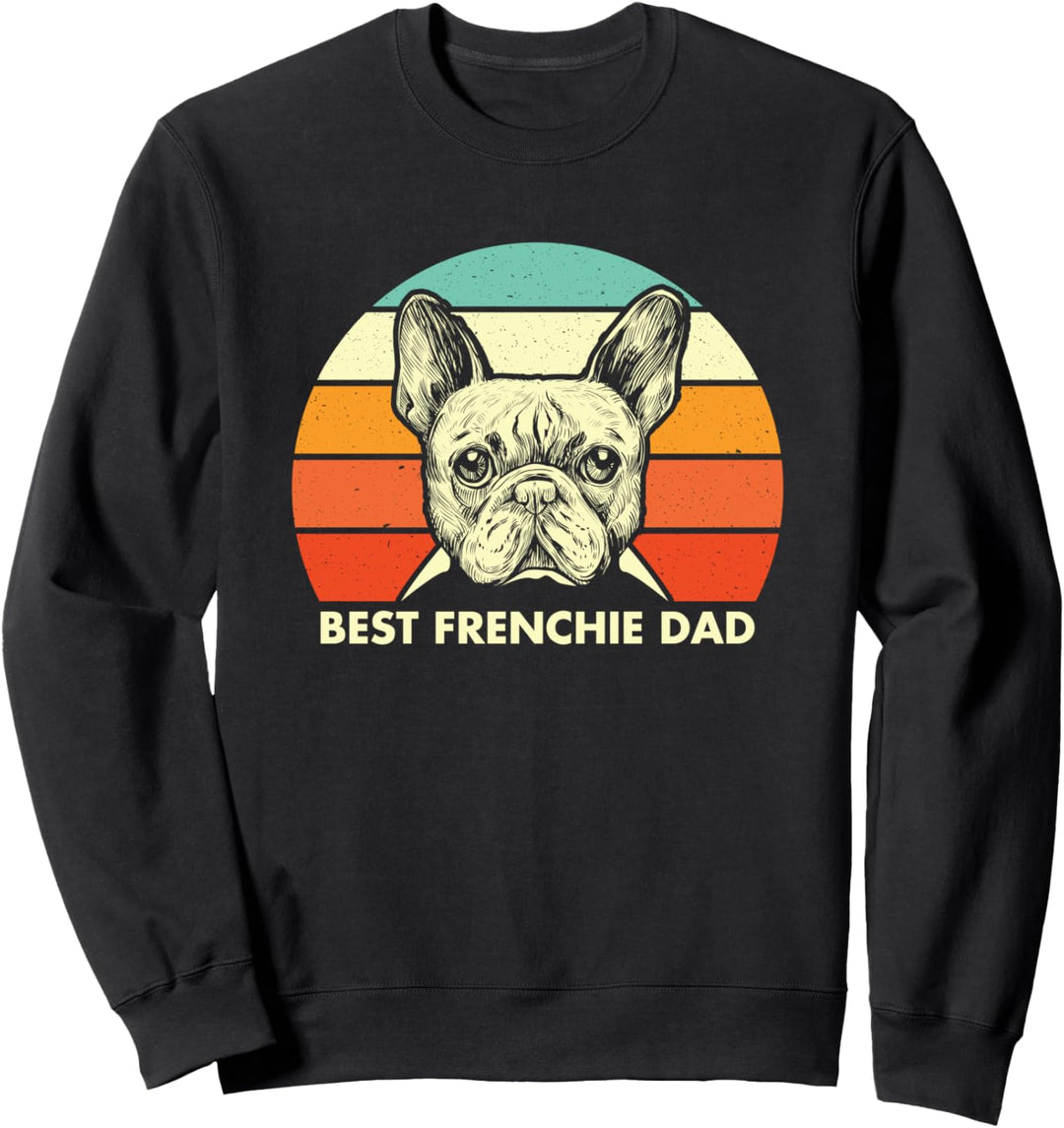Bester Frenchie Dad, Vintage, französische Bulldogge Sweatshirt