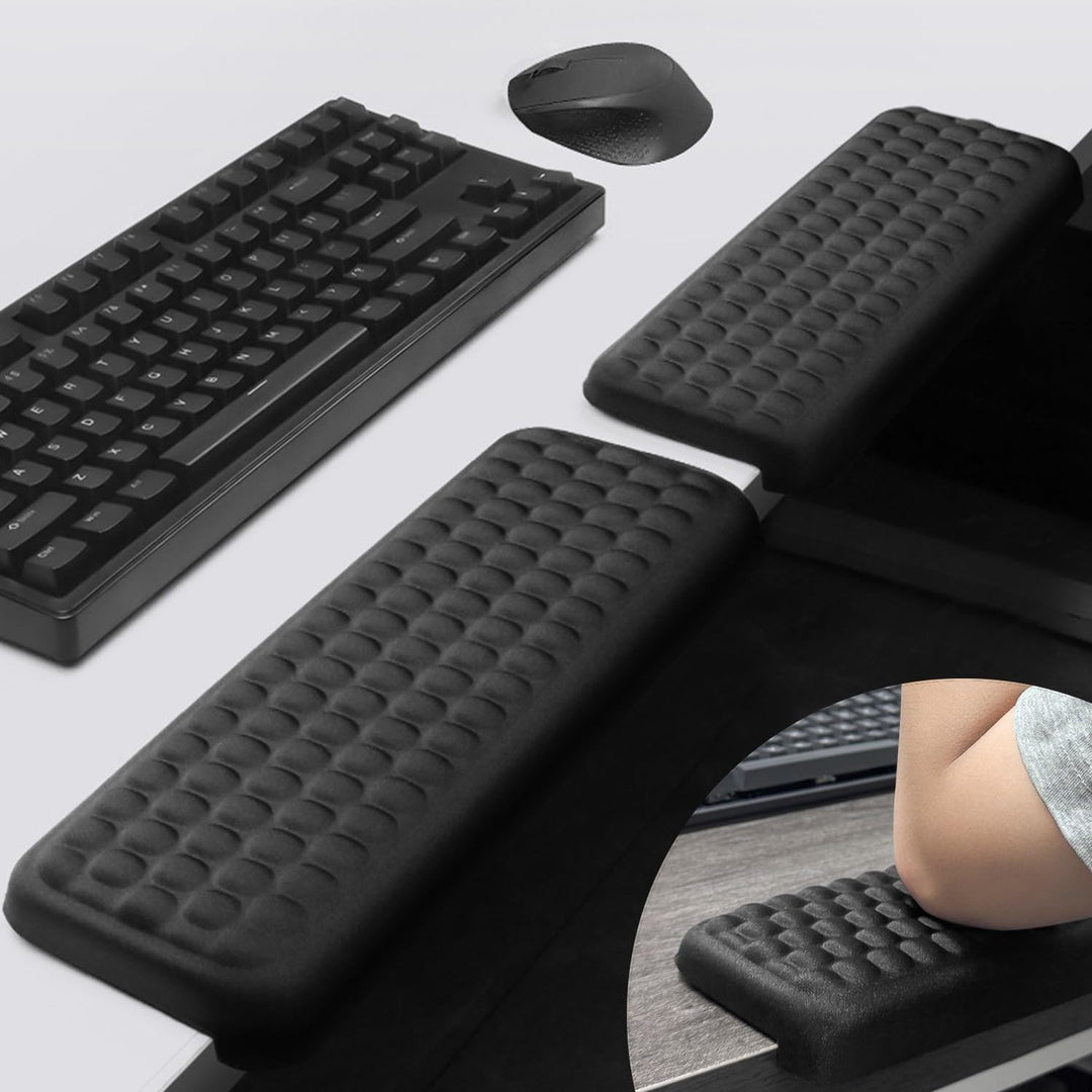 lomonmen Armauflage Schreibtisch,2 Stück L-förmige Schreibtisch Handgelenk Ellenbogenstütze,Ergonomi