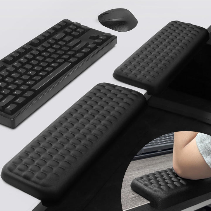 lomonmen Armauflage Schreibtisch,2 Stück L-förmige Schreibtisch Handgelenk Ellenbogenstütze,Ergonomi