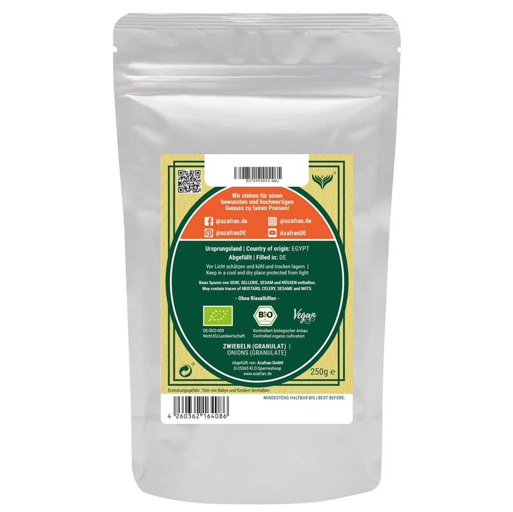 Azafran BIO Zwiebeln granuliert (Zwiebelgranulat) - Zwiebelpulver 1kg