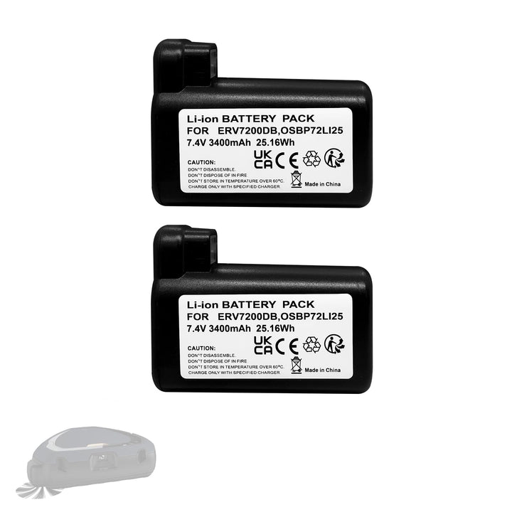 (2er Pack) Akku kompatibel mit AEG/Electrolux Staubsauger für RX9, RX8, ERV7210TG, PI91-5SGM. Ersetz