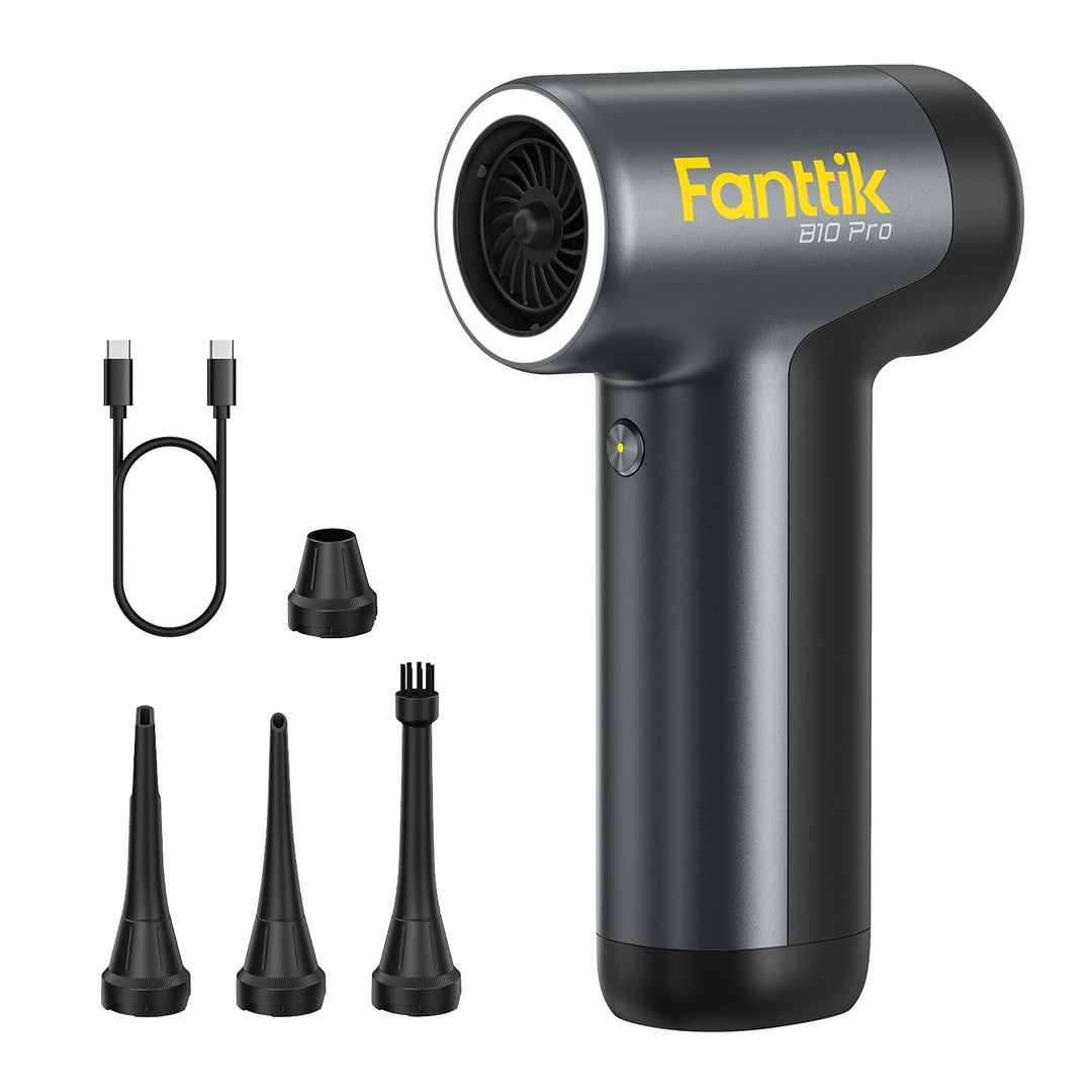 Fanttik B10 Pro Elektrische Staubgebläse, 110.000 U/min bürstenloser Motor, Luftreiniger, 3-Gang ein