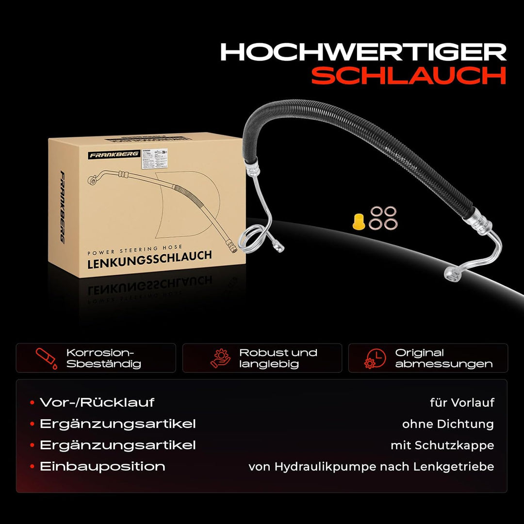 Frankberg Servolenkung Schlauch Kompatibel mit A6 4B2 C5 2.5L 1997-2005 A6 Avant 4B C5 2.5L 1997-200