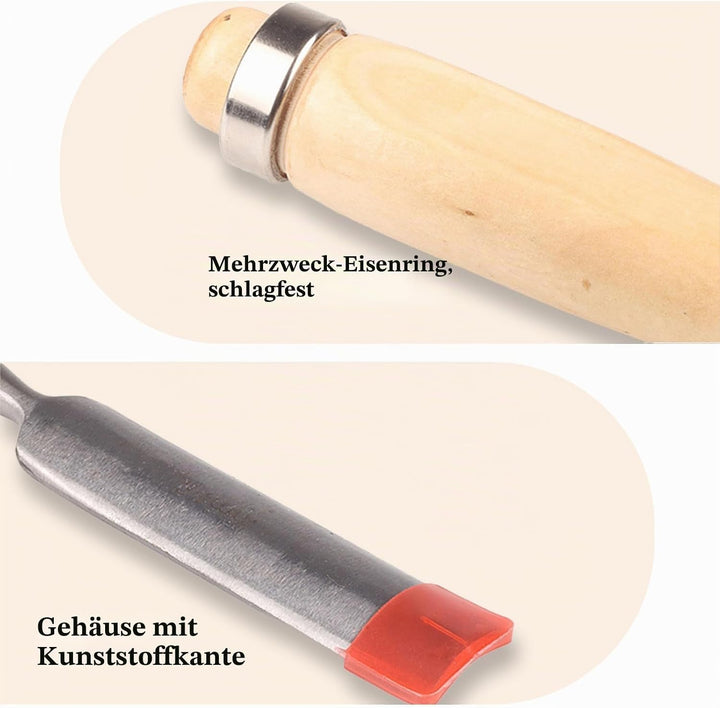 Txmyxgs Schnitzwerkzeug,4 Stück Holz Meissel Set,Stechbeitel Rund Gebogen Hohlbeitel Werkzeuge Set,C