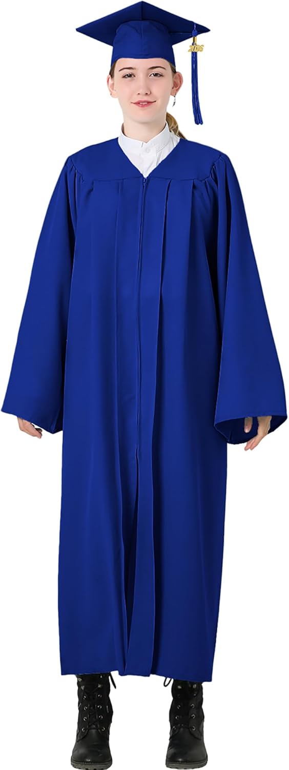 GraduatePro Abschluss Robe mit Hut 2026 Talar und Doktorhut Absolventen für Hochschule und Bachelor