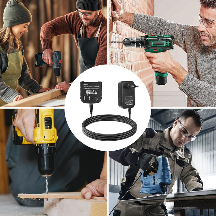 Ladegerät Kompatibel Mit Black & Decker, 18V/20V Lithium-Akku Lithium-Ionen-Ladegerät BL2018 BL2018-