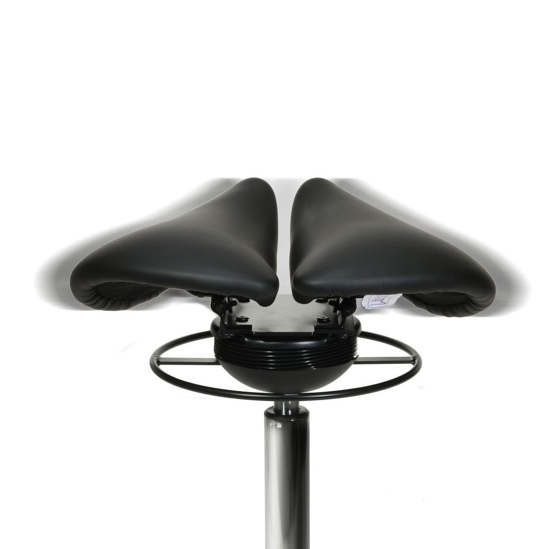Teqler Sattelhocker mit Swing-Mechanismus weiss