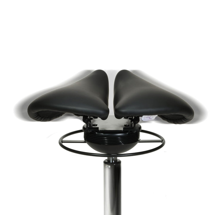 Teqler Sattelhocker mit Swing-Mechanismus weiss