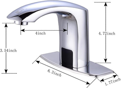 Gangang Infrarot Sensor Bad Wasserhahn Niederdruck Automatischer Wasserhähne aus Hochwertigem Massiv