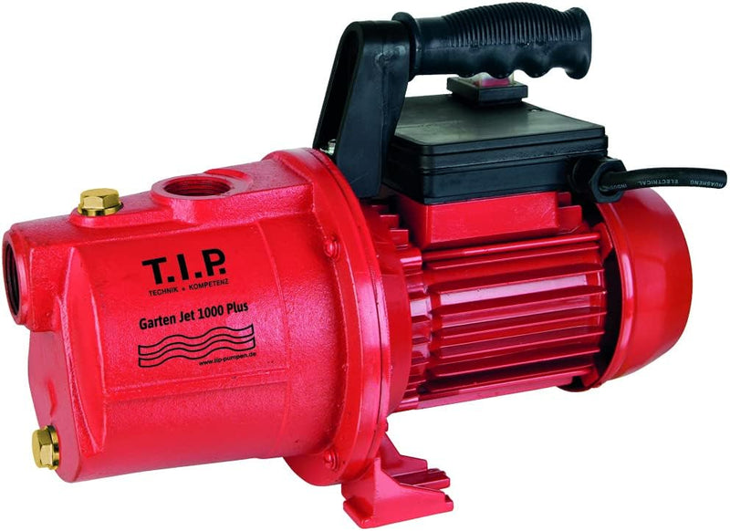 T.I.P. Gartenpumpe Guss (3.500 l/h Fördermenge, 46 m Förderhöhe, 4,6 bar Druck, 800 W, selbstansauge