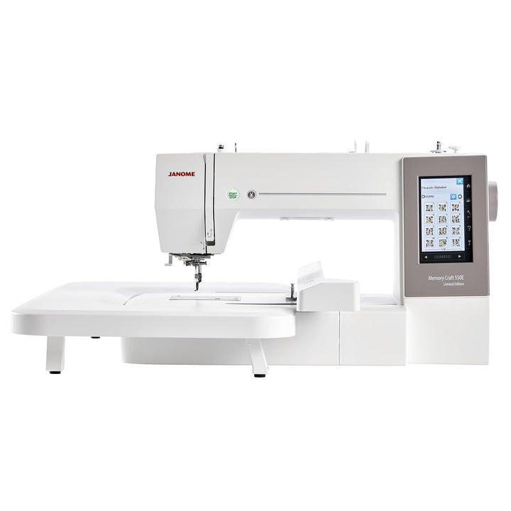 Janome MC 550E LIMITED EDITION Stickmaschine mit 4 Stickrahmen, 360 x 200 mm Stickfläche inklusive A
