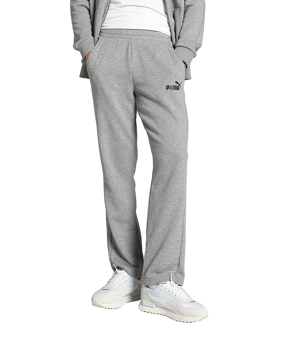 PUMA Herren ESS Logo Pants TR op SRL Hose 4XL Medium Gray Heather 82, 4XL Medium Gray Heather 82