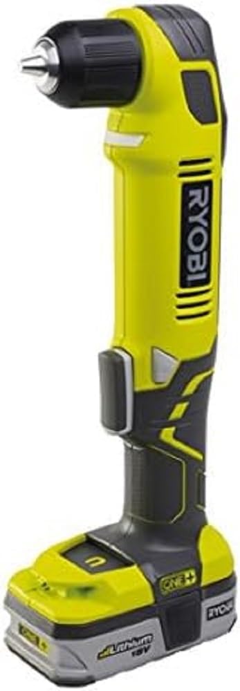 RYOBI 18 V ONE+ Akku-Winkelbohrschrauber RAD1801M (Schnellspannbohrfutter 10 mm, automatische Spinde