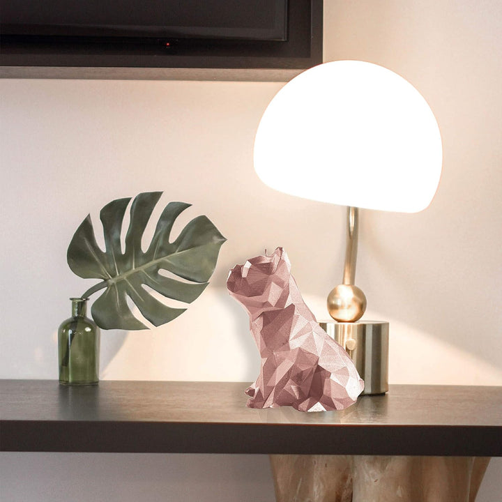 Candellana Handmade Bulldog Low-Poly Kerze Geschenk- Lustig - Dekorative Kerze - Home Décor - Gesche