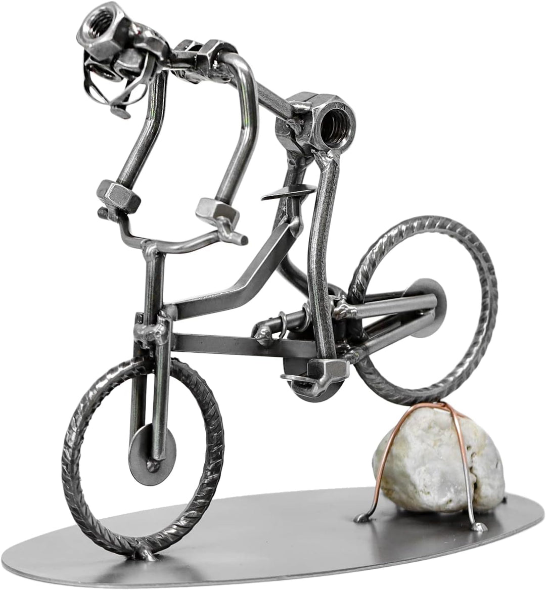 metalman24 Schraubenmännchen Fahrrad Mountainbike Stein MTB handgefertigte ausgefallene Geschenkidee