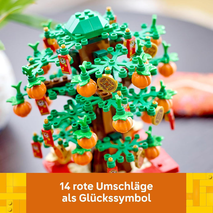 Lego Glückskastanie, Bauset für Kinder ab 9 Jahren, Mondneujahrsgeschenk für Jungen und Mädchen, Set