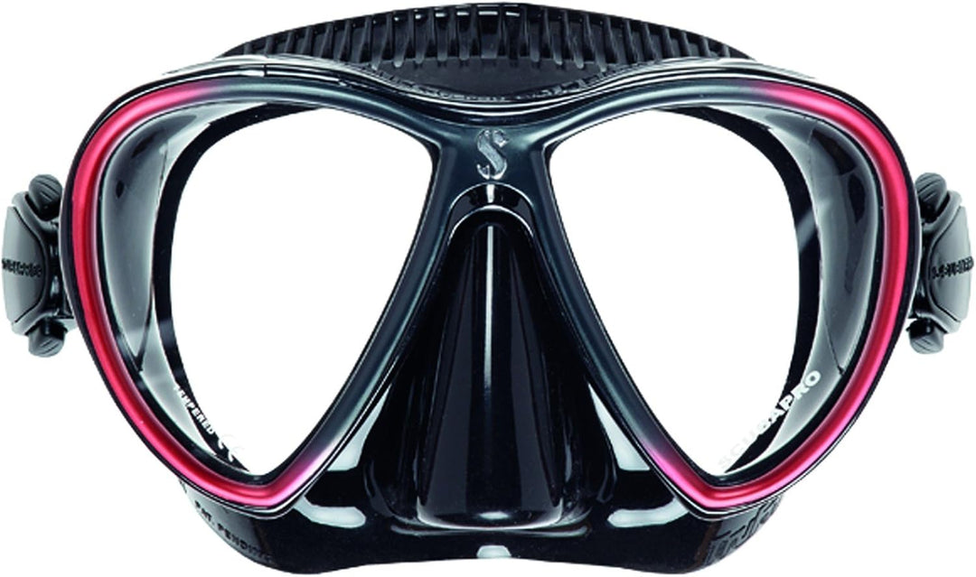 Scubapro Synergy Twin Trufit Scuba Diving Mask schwarz/rot, schwarz/rot