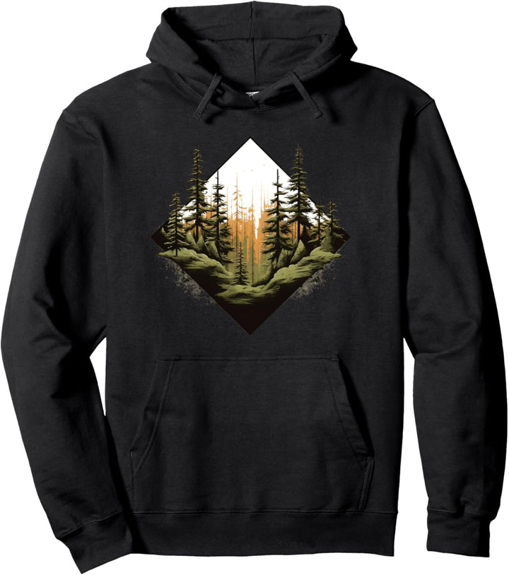 Wald Bäume Natur Design Pullover Hoodie
