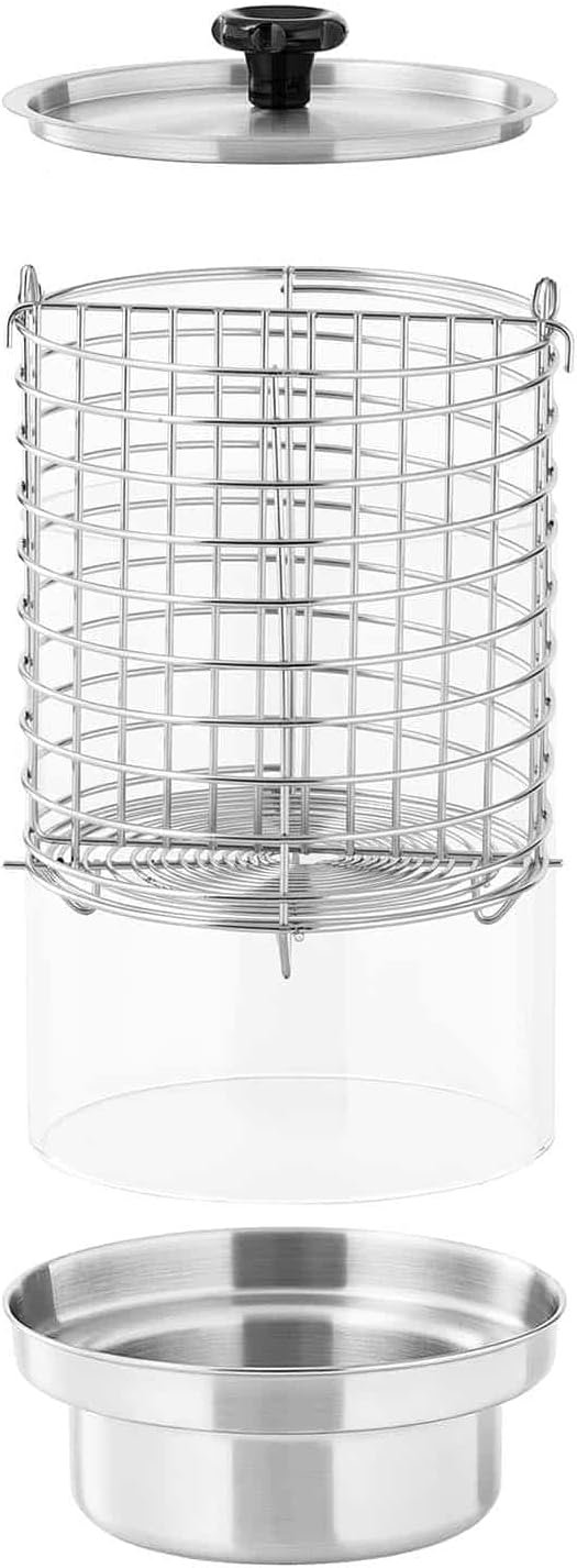 Royal Catering RCPHW 650 Hot-Dog-Maker 650 W 4 Heizspiesse Hot Dog Wärmer Hot Dog Maschine Bockwurst