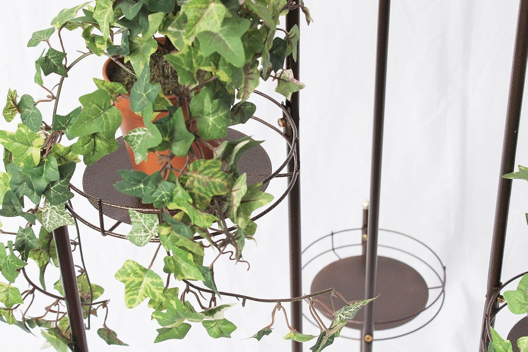 DanDiBo Blumentreppe Metall 102 cm Blumenständer mit 5 Ablagen Art.4A Blumenregal Blumensäule Pflanz