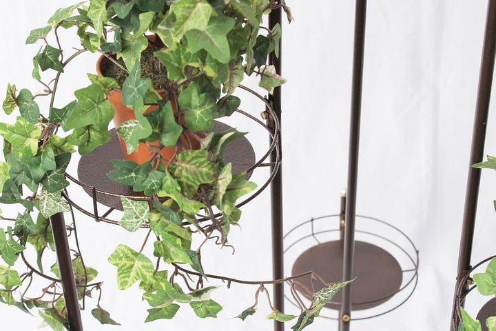 DanDiBo Blumentreppe Metall 102 cm Blumenständer mit 5 Ablagen Art.4A Blumenregal Blumensäule Pflanz