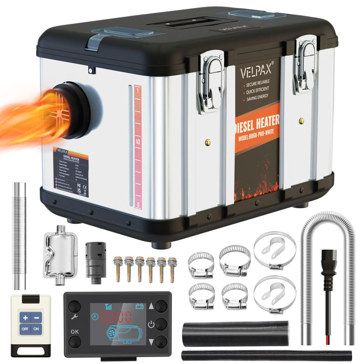 VELPAX Luft Dieselheizung Standheizung,8 kW 12 V Diesel Luftheizung All in One,LCD-Schalterdisplay 1
