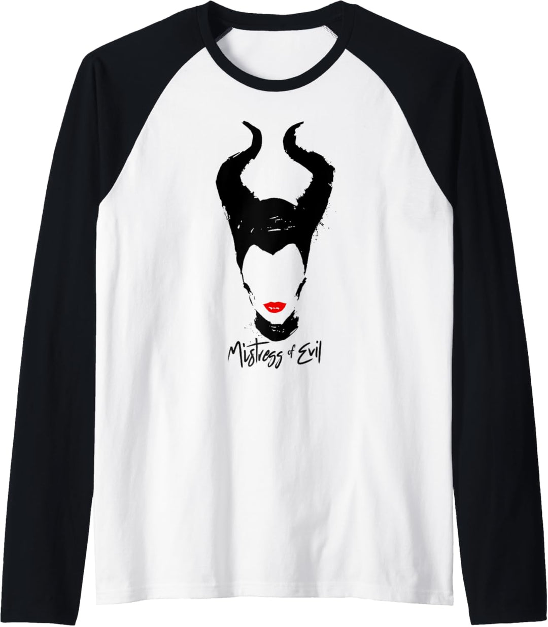 Disney Maleficent Mistress Of Evil Red Lips Raglan