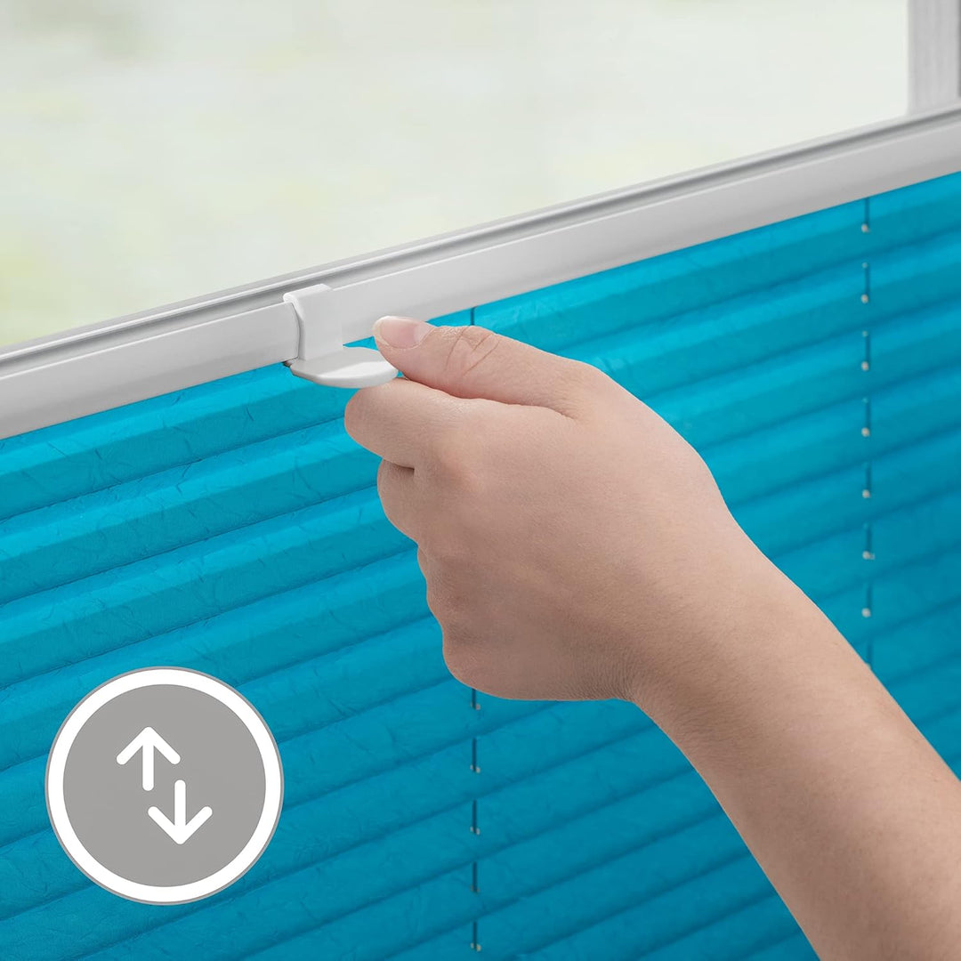 Wohn-Guide PKV.110.130.09 Plissee Klemmfix, ohne Bohren, verspannt - Blau 110 cm x 130 cm (B x L) 11