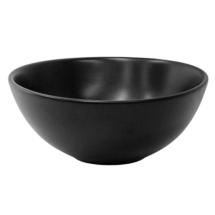 ML-Design Waschbecken aus Keramik in Schwarz matt Ø 280 x 150 mm, Runde Aufsatzwaschbecken, Moderne