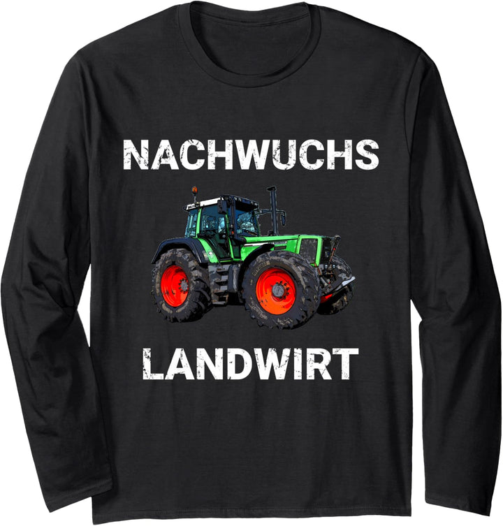 Traktor Nachwuchs Landwirt Trecker Sohn Kind Landwirtschaft Langarmshirt