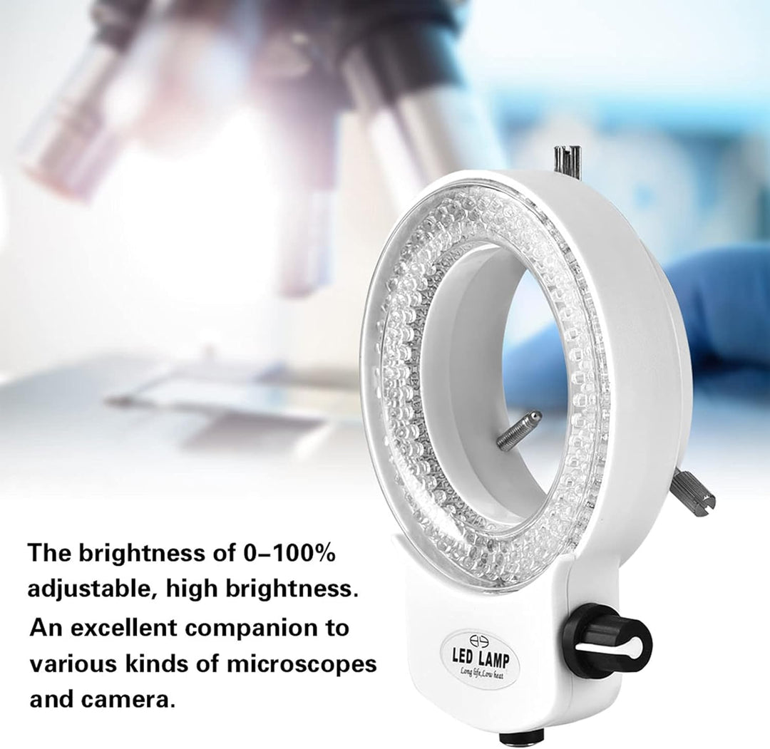 Mikroskop Kamera 144 LED Perlen Lichtquelle Helligkeit einstellbar Ringlampe(#01)