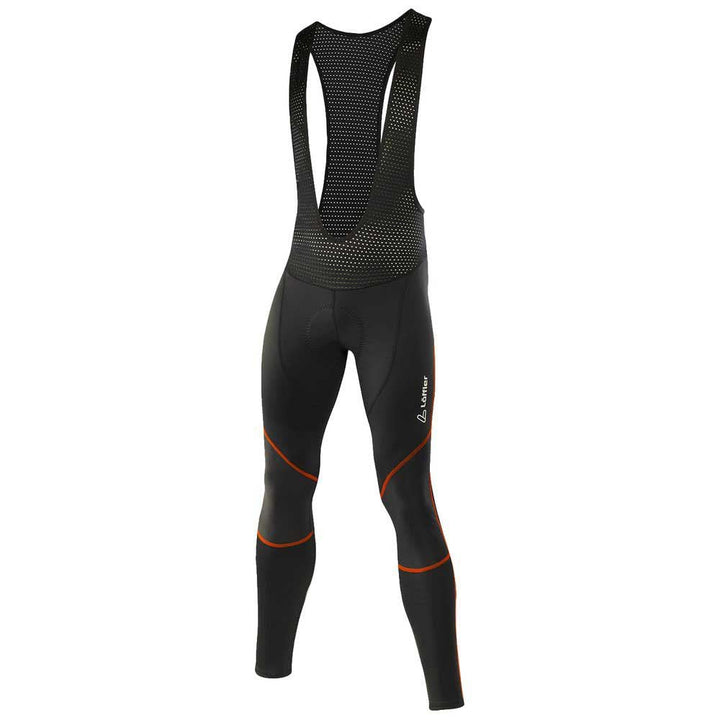 Löffler Herren Elastic Ws Bike Bib Tights Leggings Black/Neon Yellow 48, Black/Neon Yellow 48