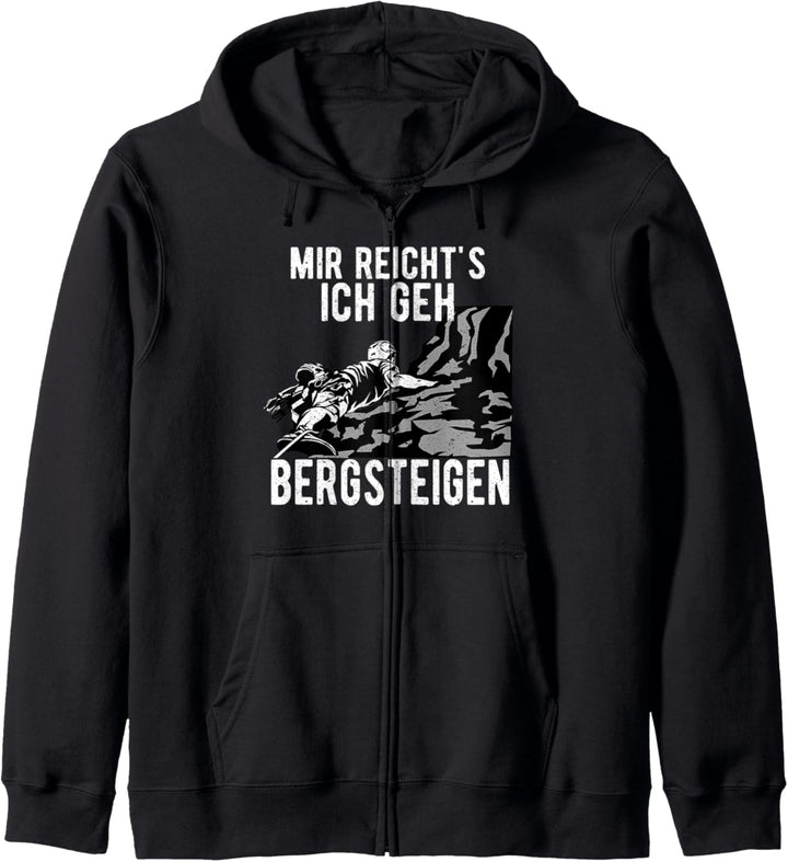Mir reicht's, ich geh Bergsteigen Klettern Bouldern Kapuzenjacke