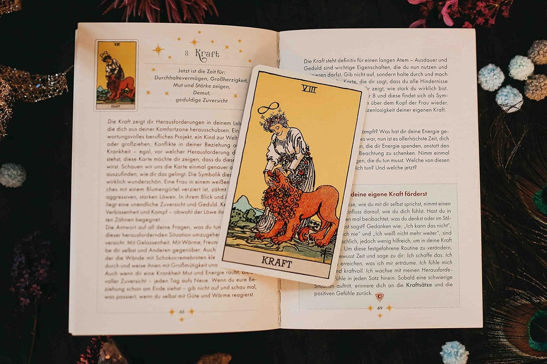 TAROT - Dein Starterkit: 78 Karten mit Buch (Tarotkarten legen lernen, Tarotkarten mit Buch für Anfä