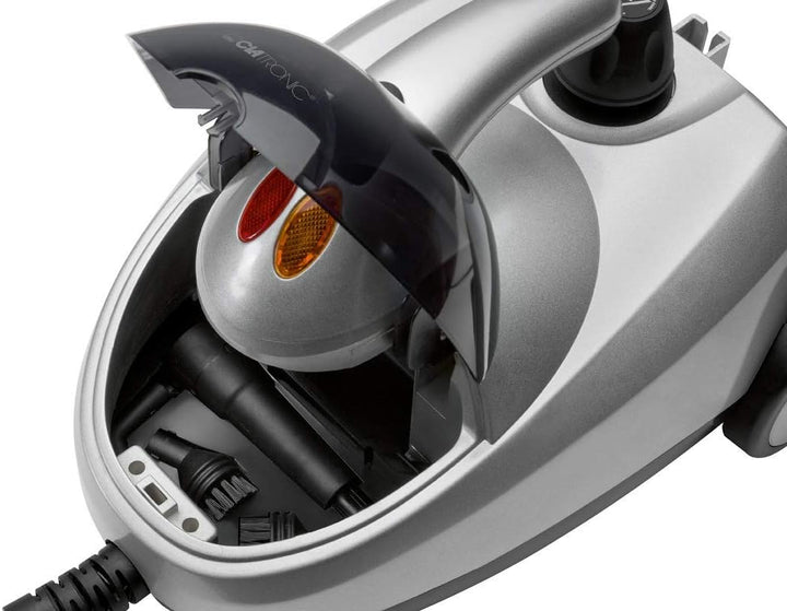 Clatronic DR 3280 Dampfreiniger, reinigt, entfettet und desinfiziert ohne Kalkrückstände und Putzstr