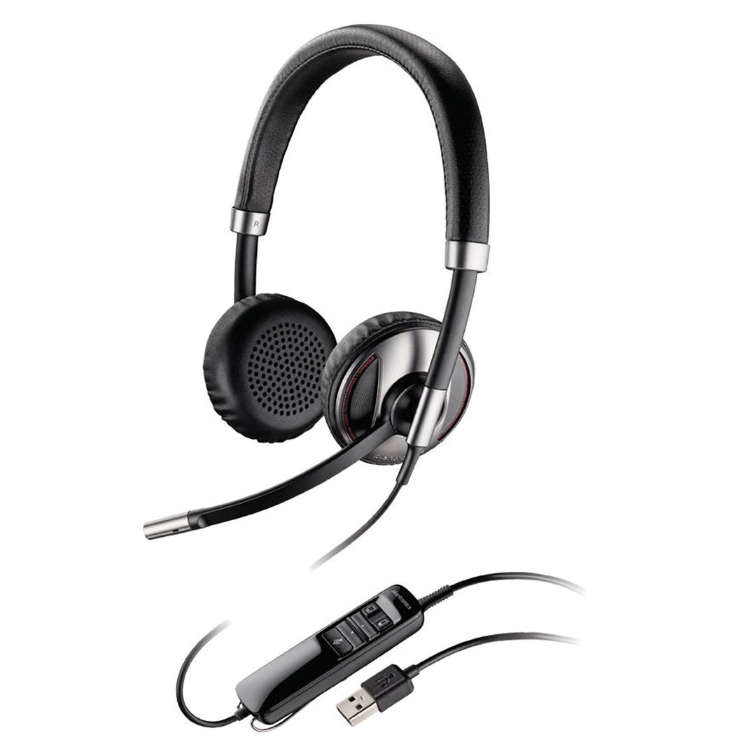 Plantronics C720 Binaural USB Kopfhörer, Schwarz