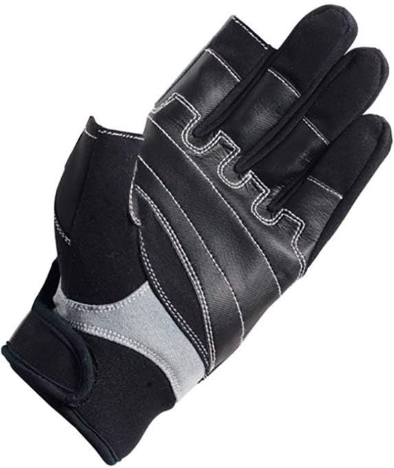 Crewsaver DREI Finger Handschuhe - Schwarz M, M