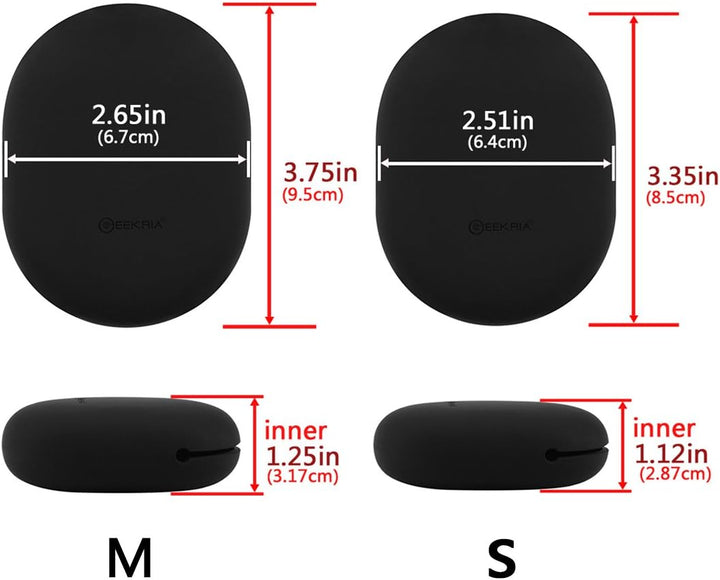 Geekria 2 Stück Silikon-Schutzhülle für Ohrhörer, für PowerBeats, Jabra Sport Pace, Jaybird X3, X2,