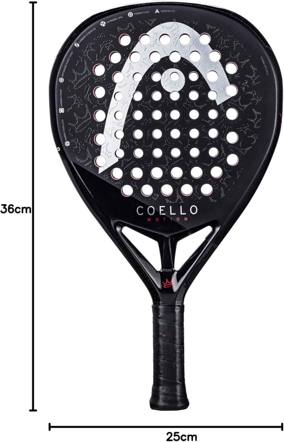 HEAD Coello Padelschläger-Paddel-Serie (Motion, Pro, Team) Coello Motion (225025), Coello Motion (22