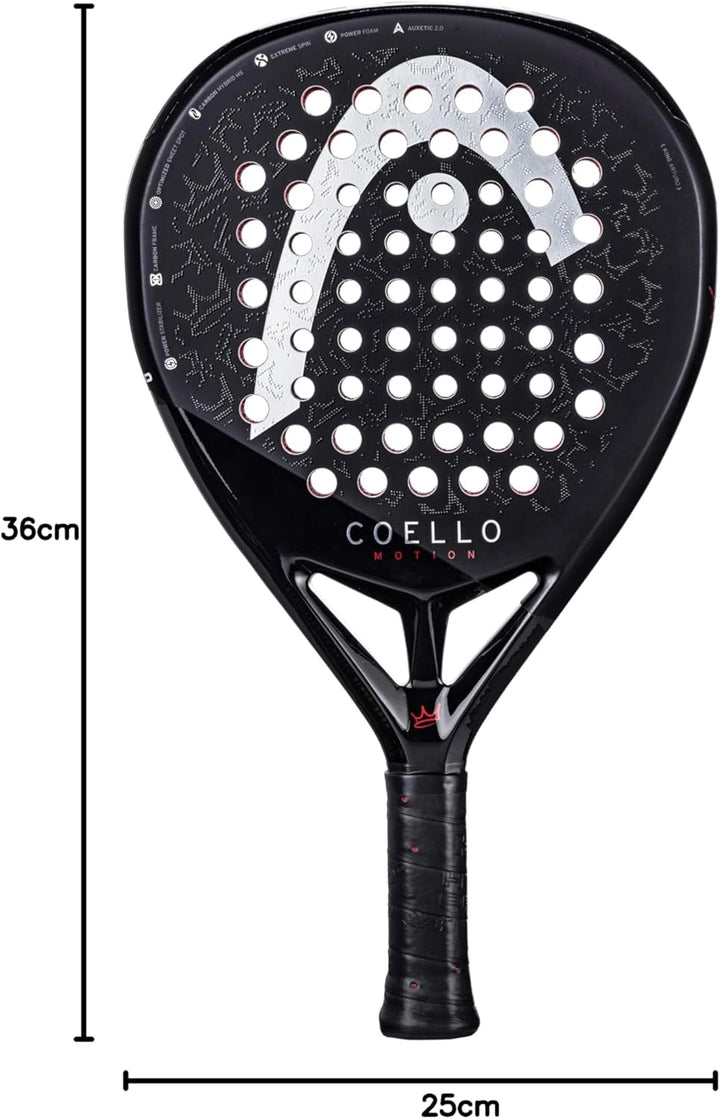 HEAD Coello Padelschläger-Paddel-Serie (Motion, Pro, Team) Coello Motion (225025), Coello Motion (22