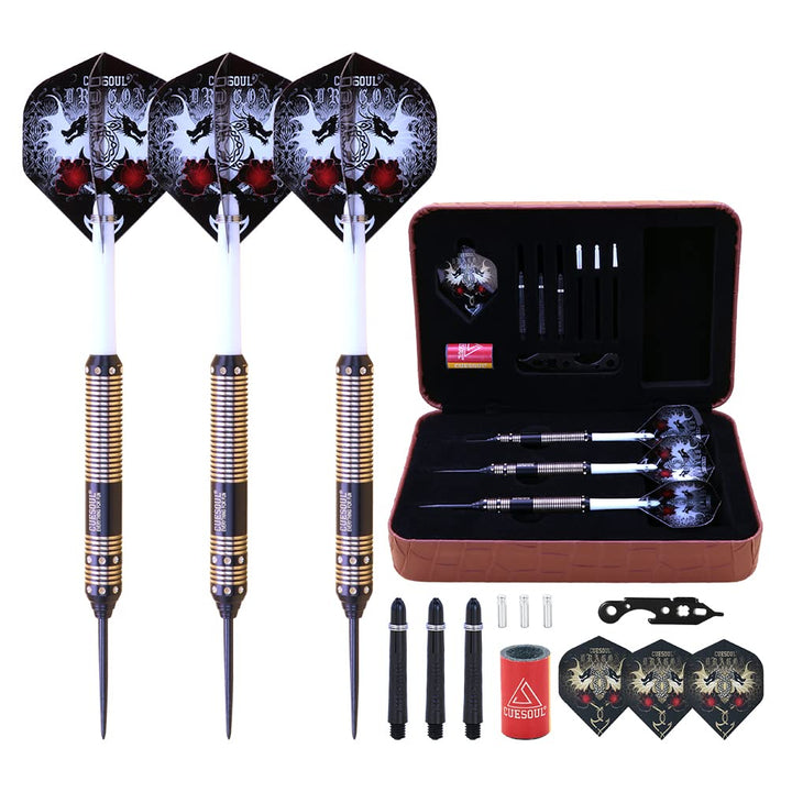CUESOUL Dragon Deluxe Messing Steel Dartpfeile, 21 Gramm J2108 23 Gramm, J2108 23 Gramm