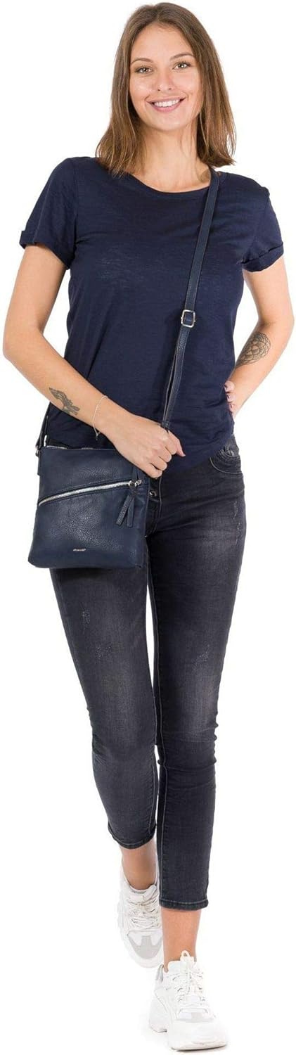 Tamaris Umhängetasche TAS Alessia 30443 Damen Handtaschen Uni Einheitsgrösse Blue 500, Einheitsgröss