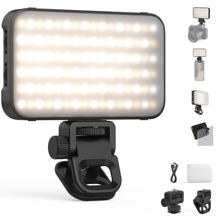 NEEWER Entry Level Version Magnetisches Selfie Licht kompatibel mit iPhone, 2500-9000K CRI80 2000mAh